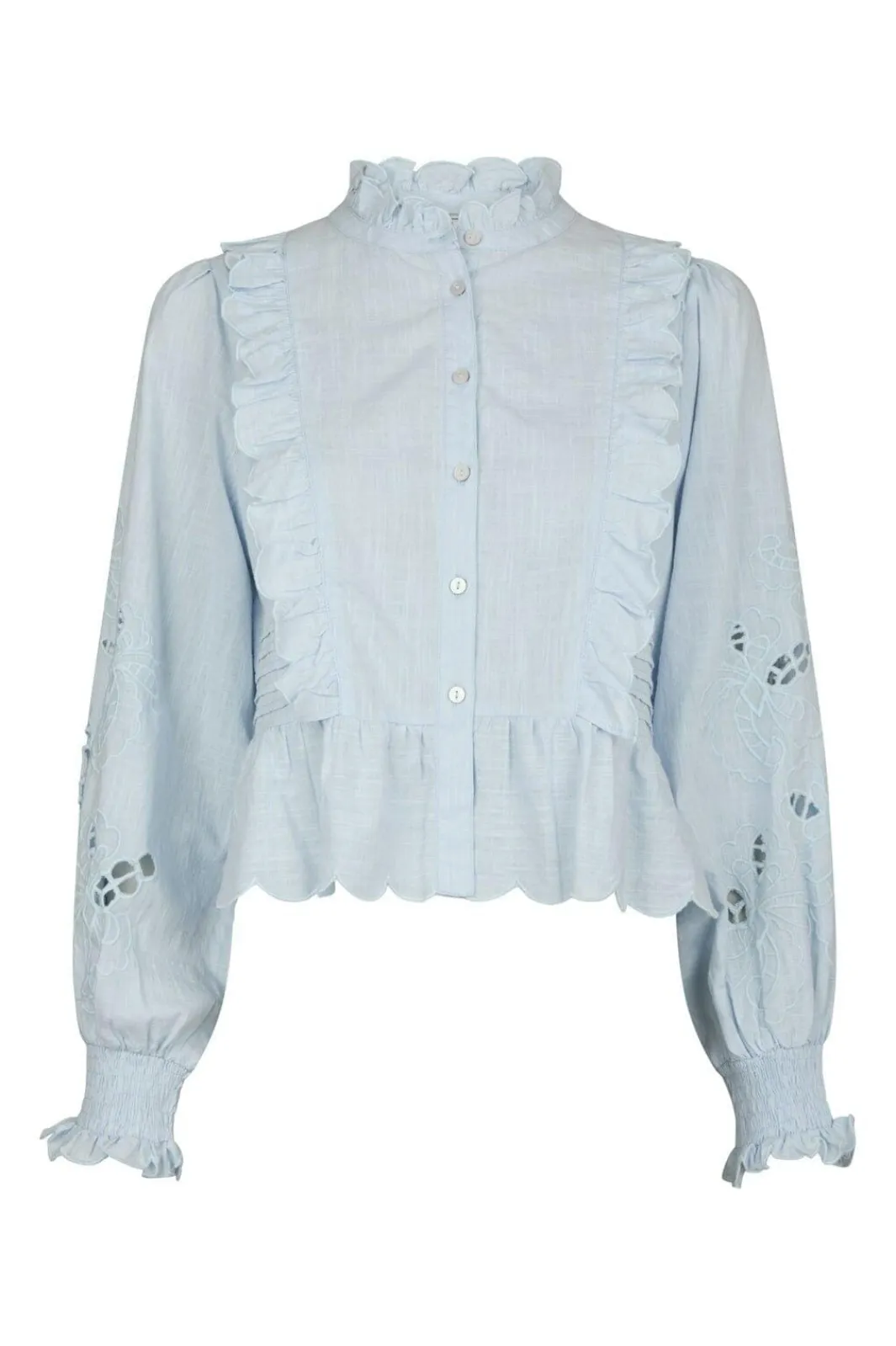 Outlet Petrine Embroidery Blouse 161136 Bluser & Skjorter|Ammevenligt Tøj