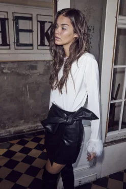 Online Phoebecc Leather Bow Skirt 34165 Nederdele