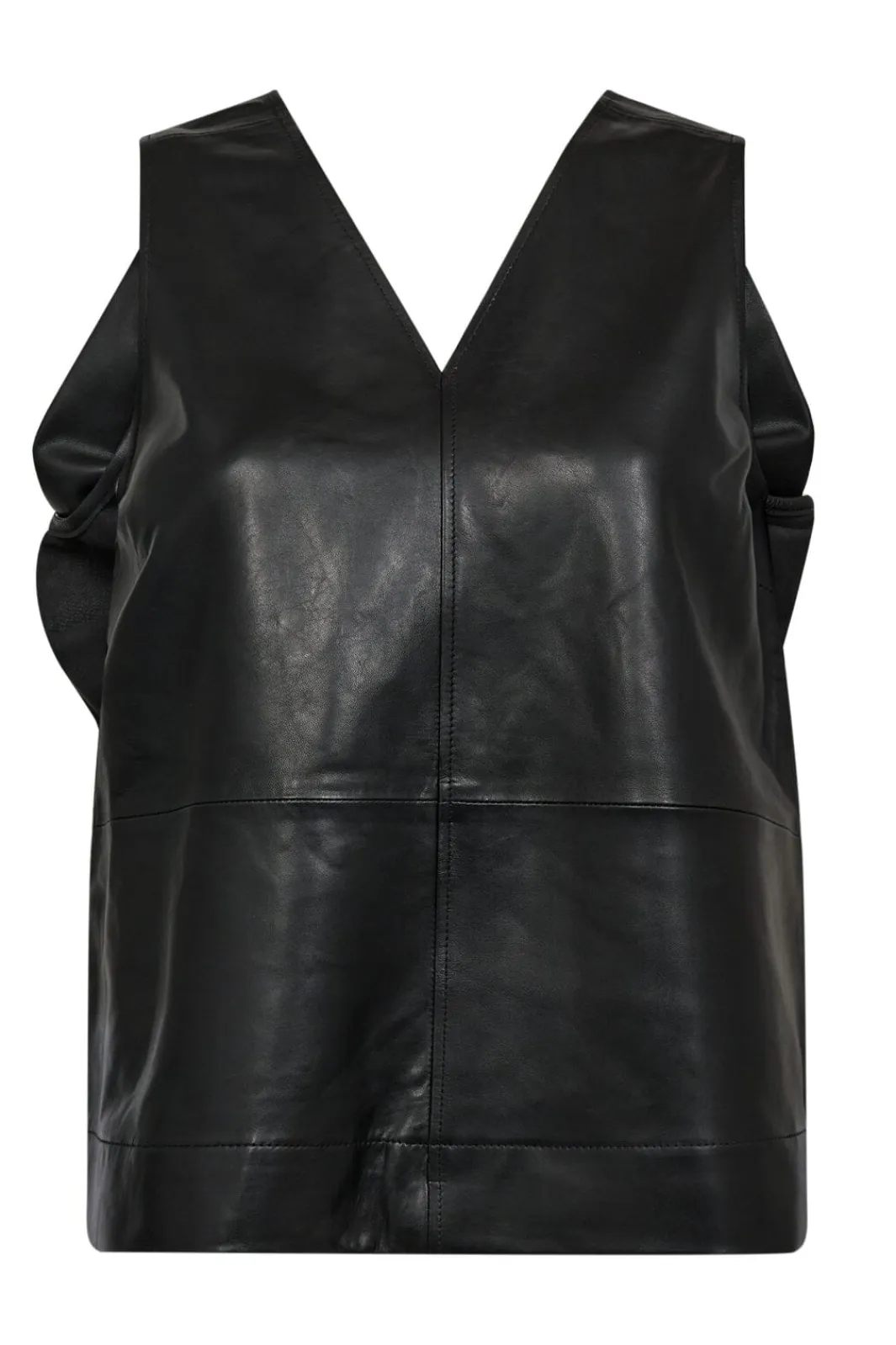 Co´Couture Bluser & Skjorter<Phoebecc Leather Bow V-Top 35884