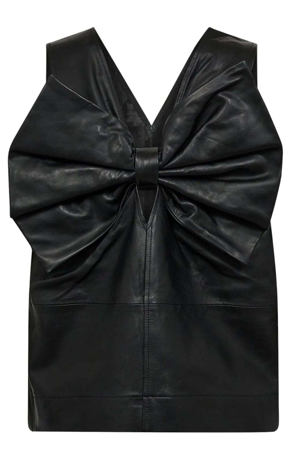 Co´Couture Bluser & Skjorter<Phoebecc Leather Bow V-Top 35884
