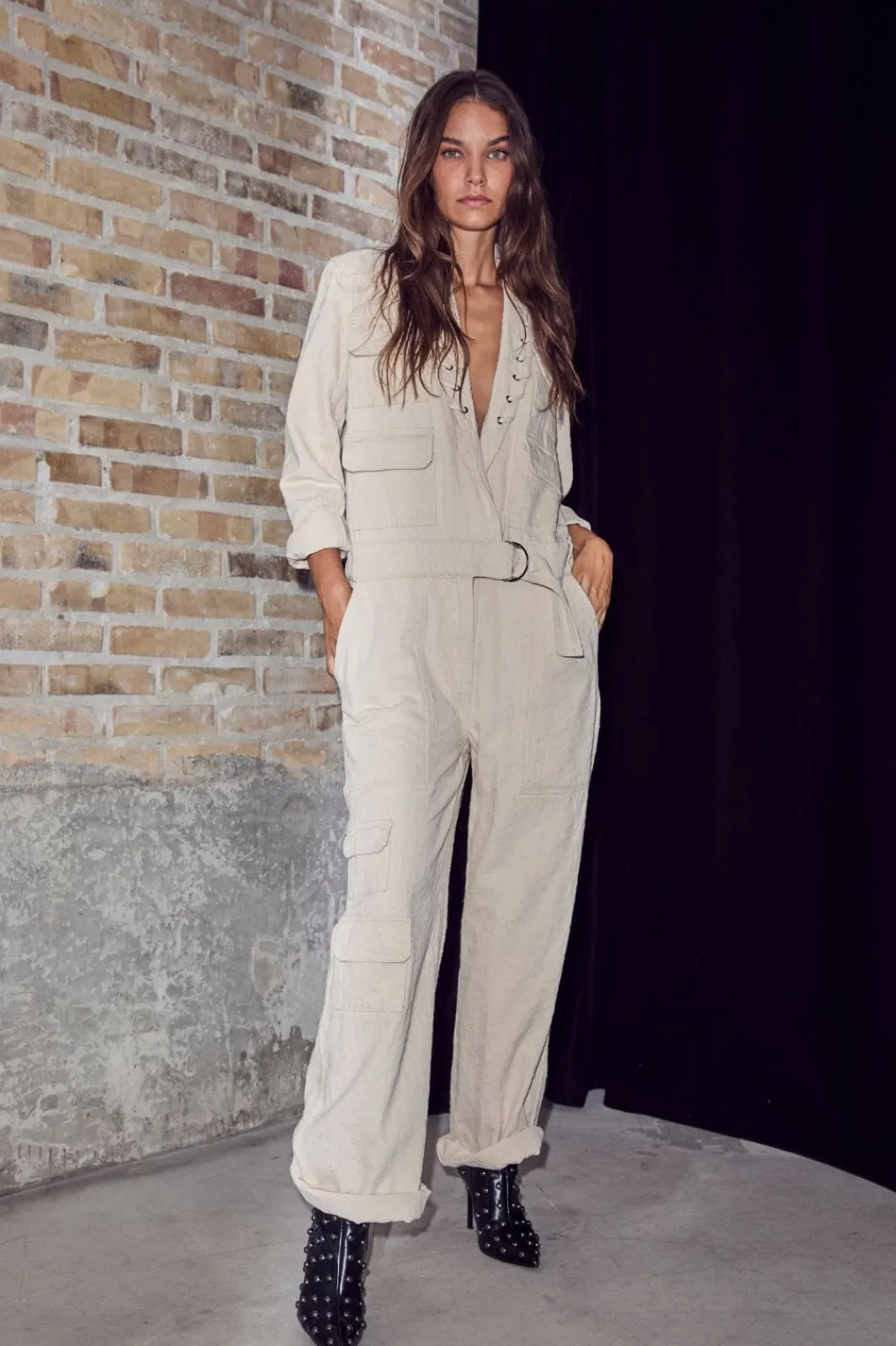 Haute L'Amitié Jumpsuits<Pielle Structure Boiler Suit HL10483