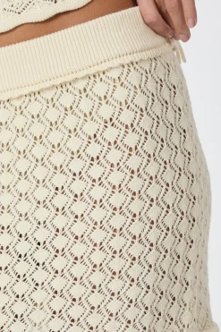 Hot Pillina Crochet Knit Skirt 165220 Nederdele