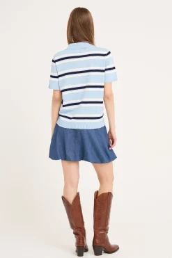 A-View Bluser & Skjorter<Polo Stripe Knit Blouse AV5060