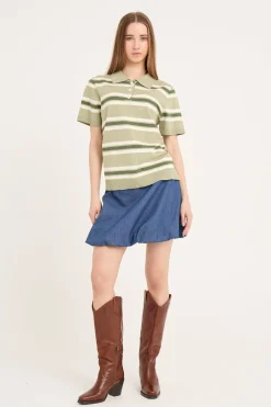 A-View Bluser & Skjorter<Polo Stripe Knit Blouse AV5060