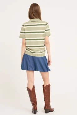 A-View Bluser & Skjorter<Polo Stripe Knit Blouse AV5060