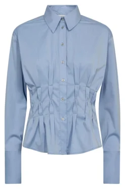 Best Poppycc Pleat Waist Shirt 35174 Bluser & Skjorter