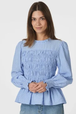 Sale Possa Twist Stripe Blouse 166412 Bluser & Skjorter
