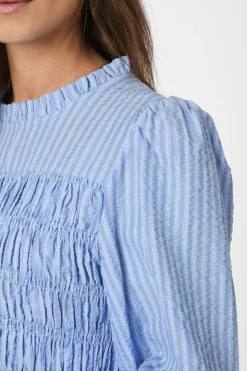 Sale Possa Twist Stripe Blouse 166412 Bluser & Skjorter