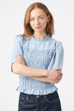 Clearance Possini Check Smock Blouse 164800 Bluser & Skjorter