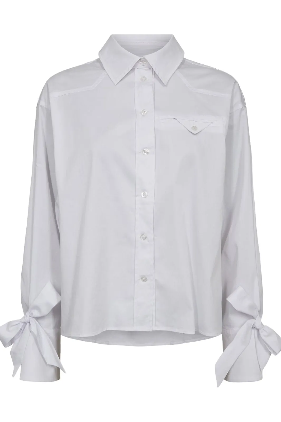 Hot Pure Cuff Tie Shirt HL10386 Bluser & Skjorter|Ammevenligt Tøj