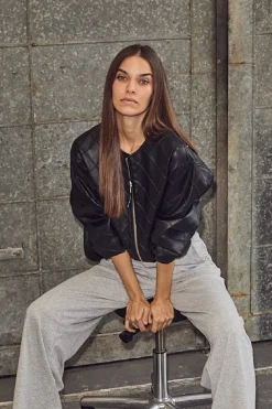 Haute L'Amitié Overtøj & Jakker<Quilt Pu Bomber HL10262