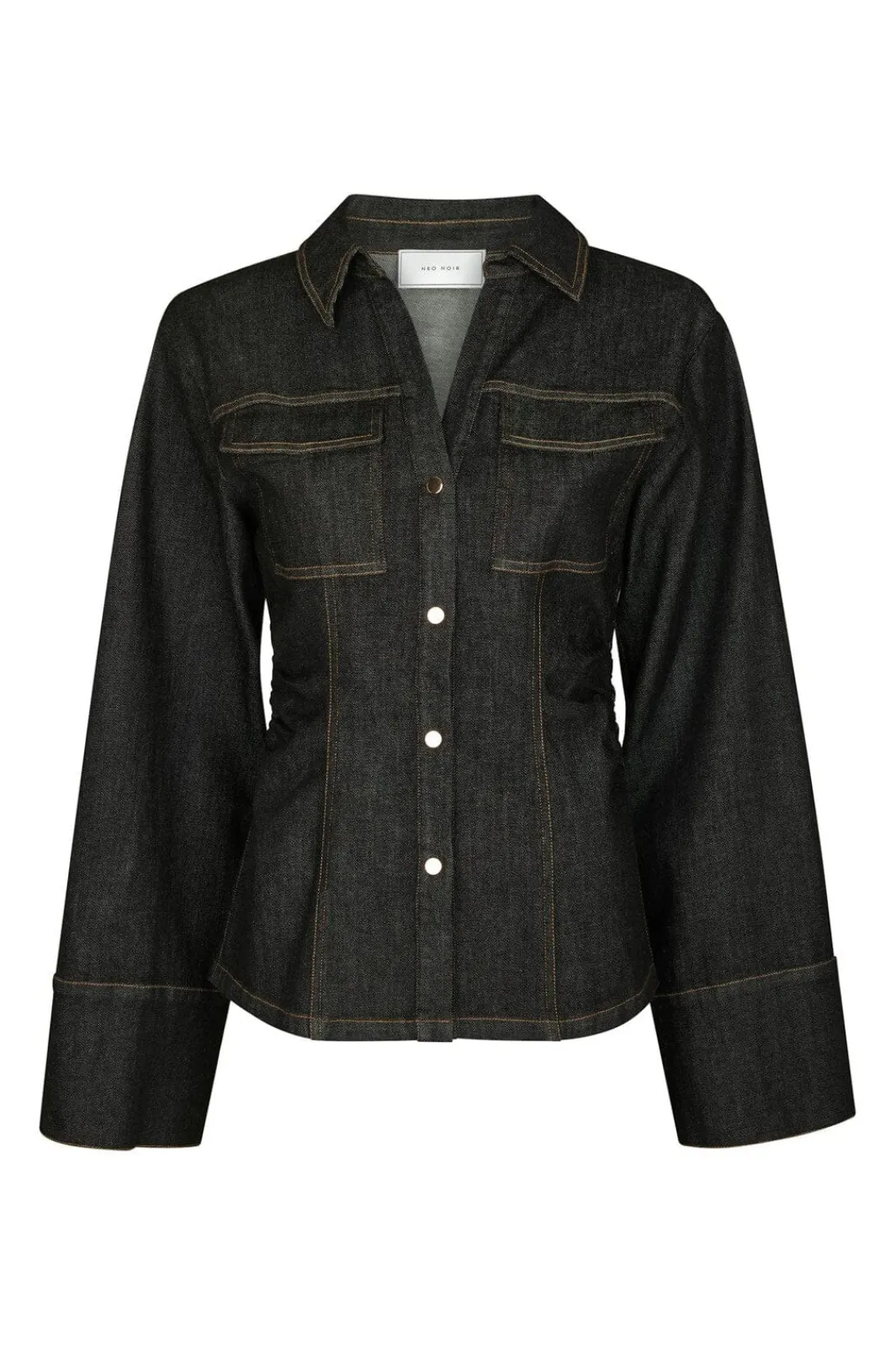 New Rabia Denim Shirt 166018 Bluser & Skjorter|Ammevenligt Tøj