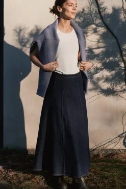 Neo Noir Nederdele<Raya Denim Skirt 164339