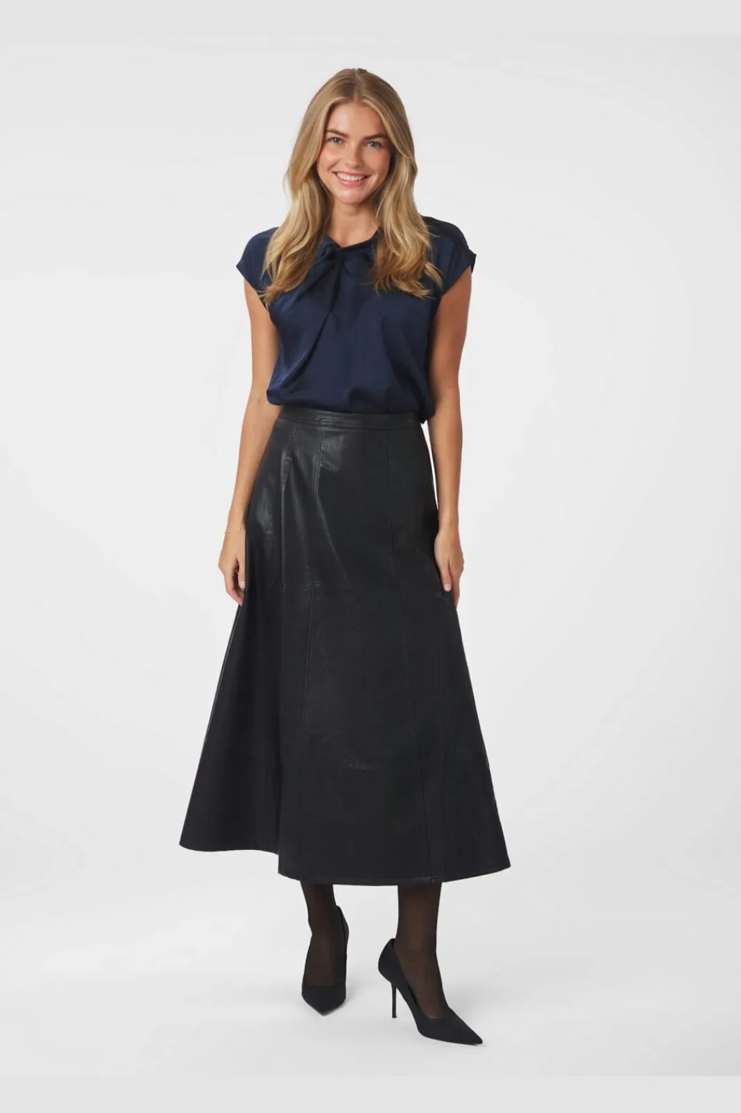 Clearance Raya Faux Leather Skirt 167137 Nederdele