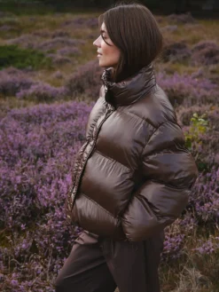 Outlet Rhea Shiny Puffer Jacket 165094 Overtøj & Jakker