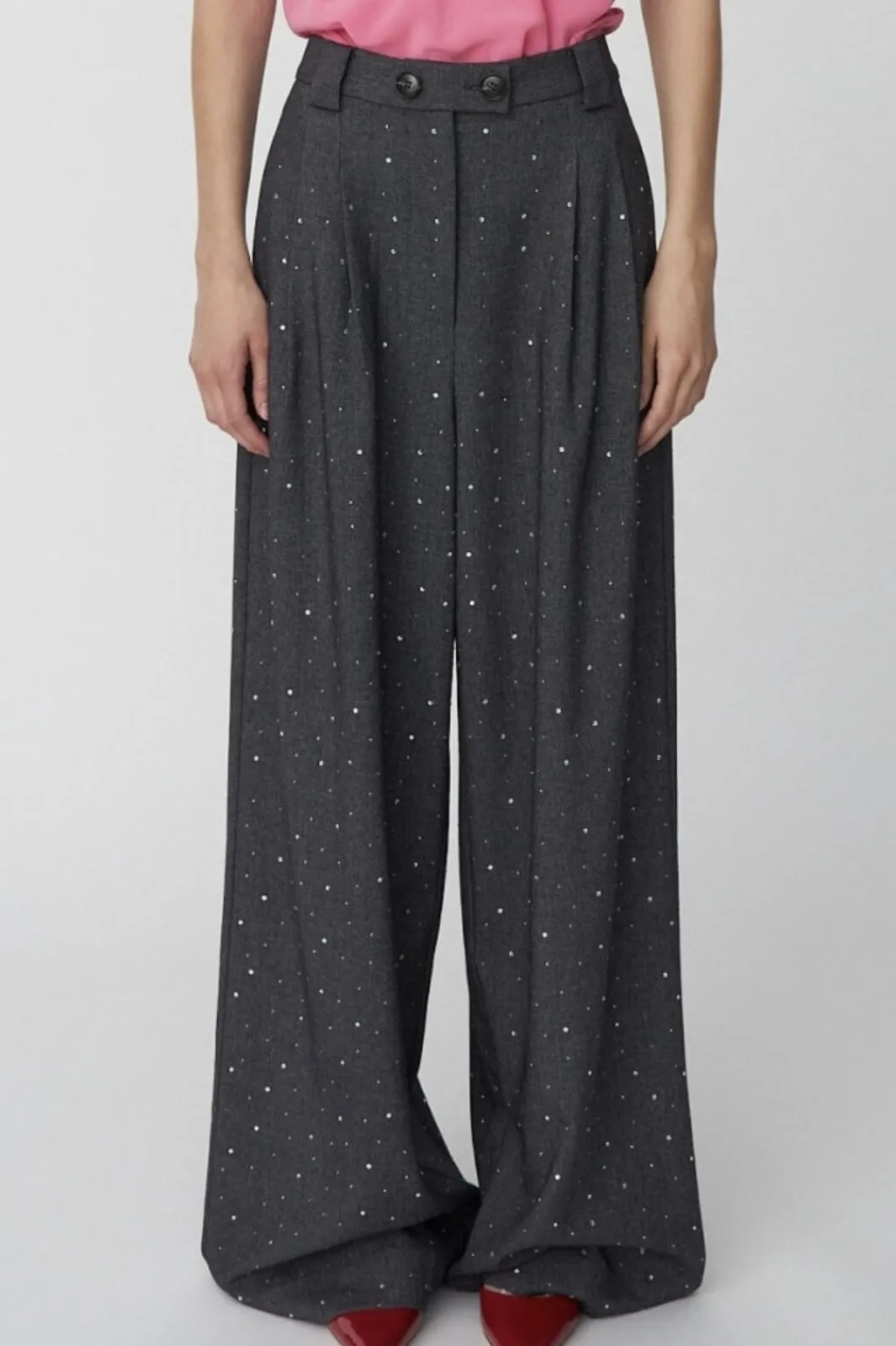 Outlet Rhinestone Suiting Pants Bukser, Jeans & Leggings