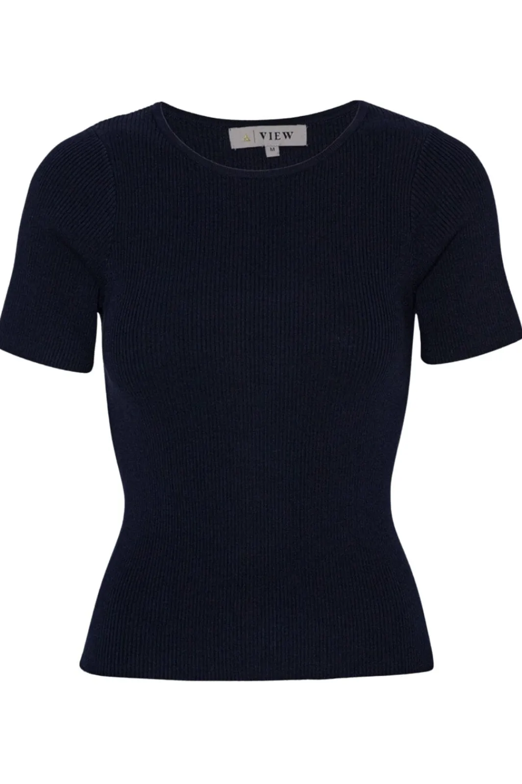 New Rib Knit Short Sleeve Top T-Shirts & Toppe