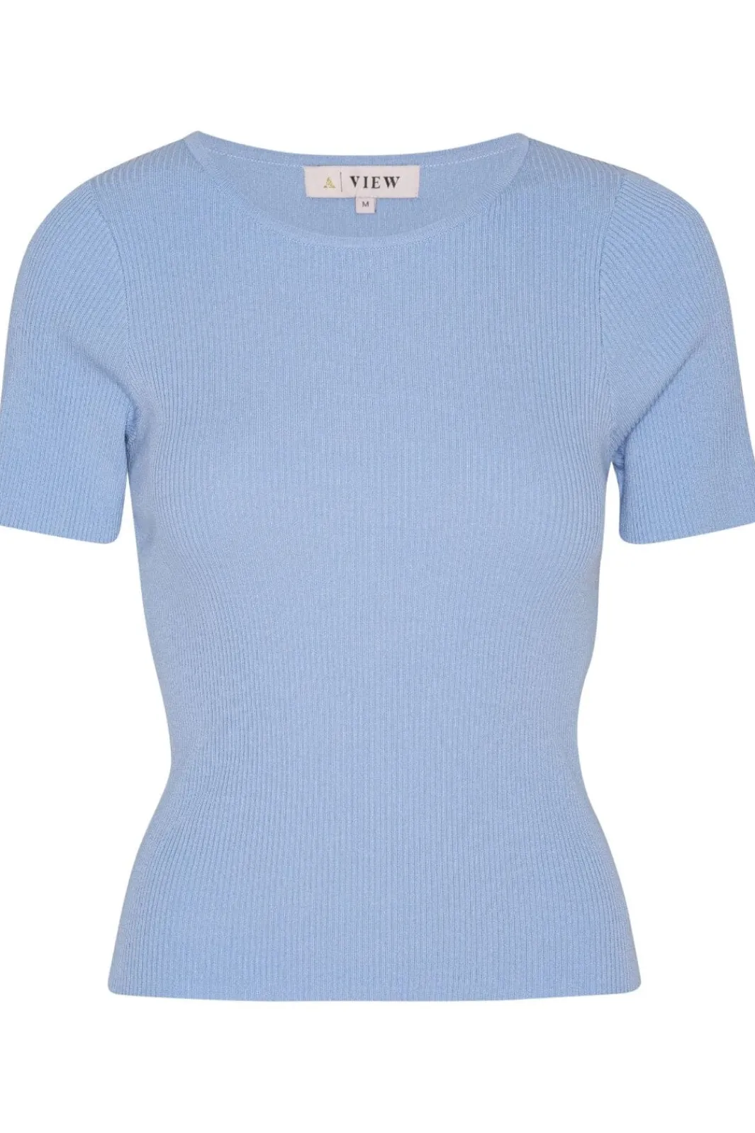 Hot Rib Knit Short Sleeve Top T-Shirts & Toppe