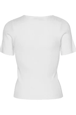 A-View T-Shirts & Toppe<Rib Knit Short Sleeve Top