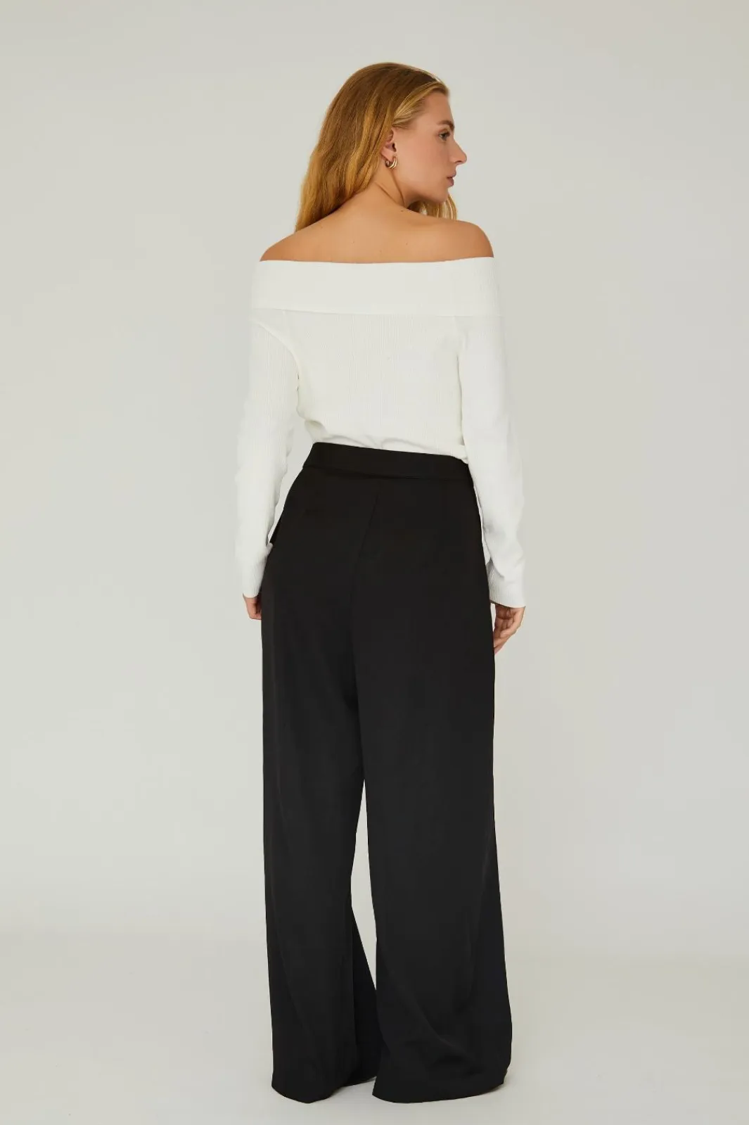 New Rib Offshoulder Blouse Bluser & Skjorter