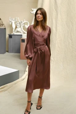 Neo Noir Kjoler<Rimini Heavy Sateen Dress 163039