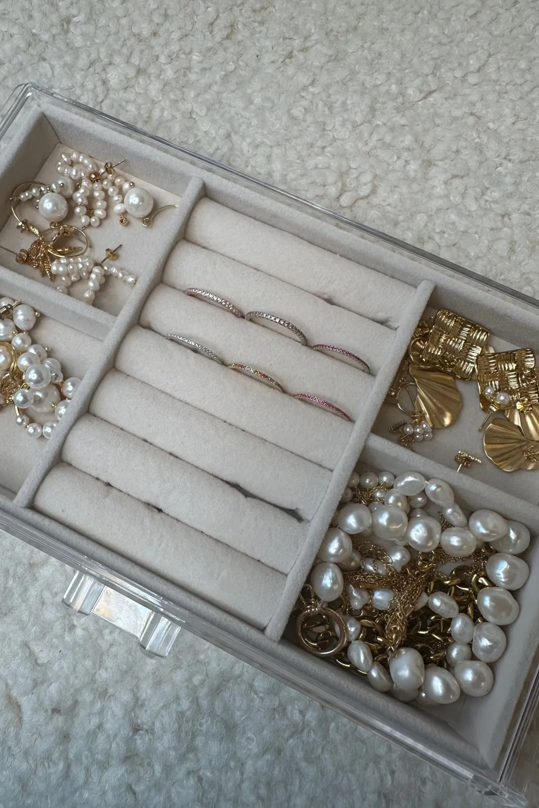 Ringe med sten Ringe