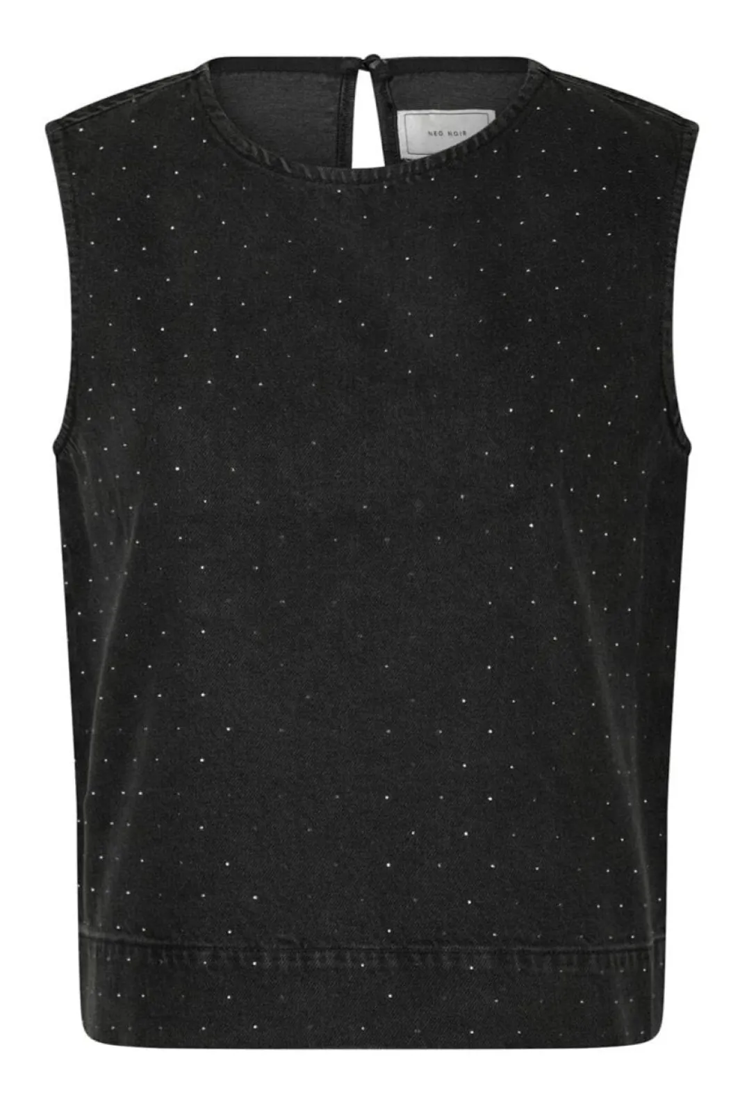 Neo Noir T-Shirts & Toppe<Rissa Bedazzled Denim Top 164461