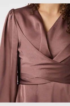Neo Noir Sæt 🛍️|Bluser & Skjorter<Rista Heavy Sateen Blouse 164803
