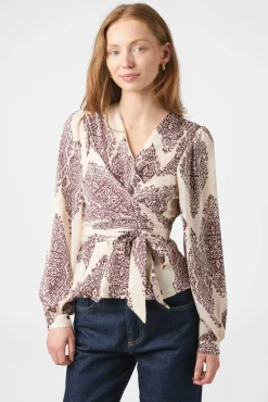 Neo Noir Bluser & Skjorter<Rista Paisley Drop Blouse 166208