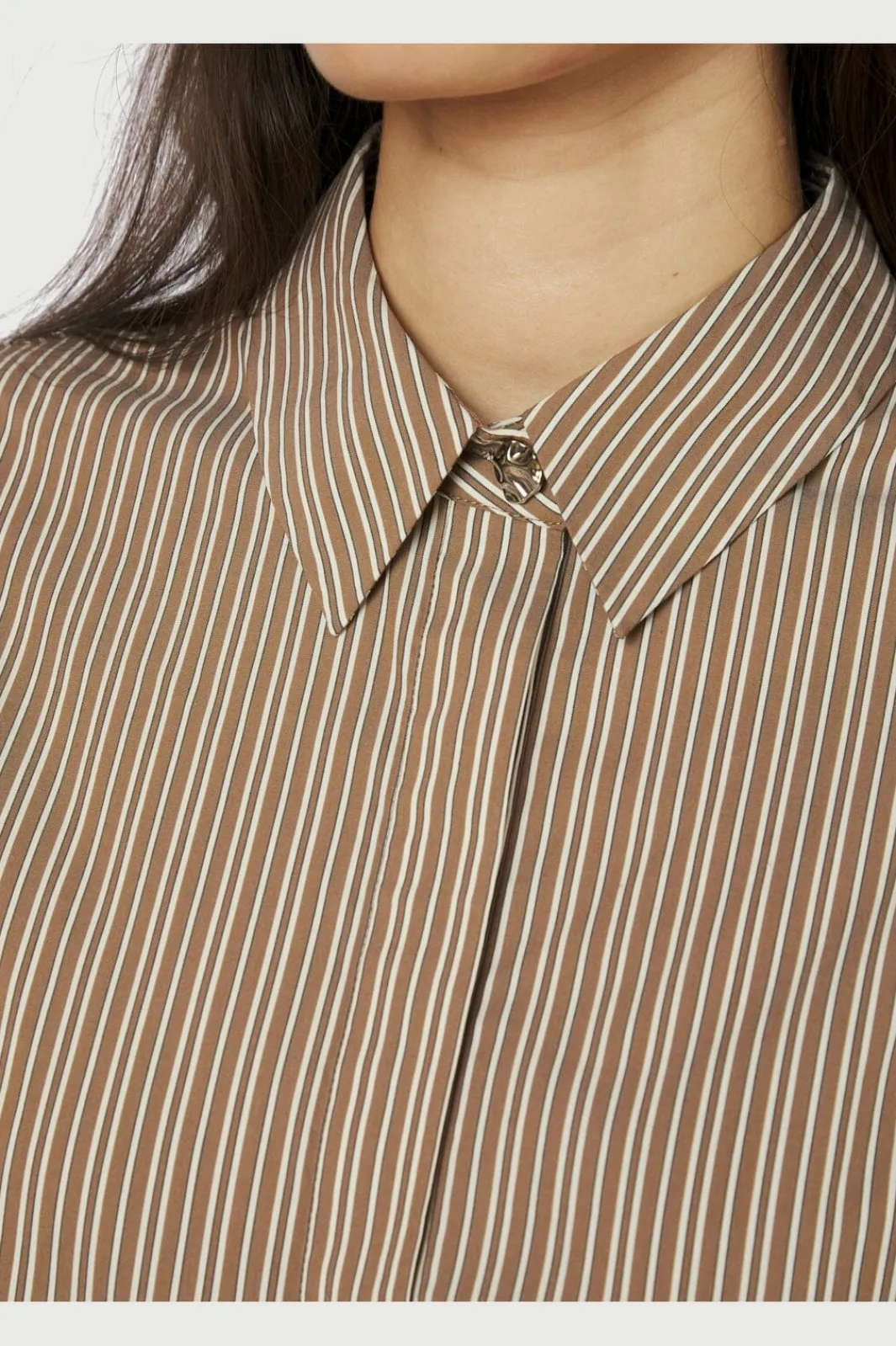 Online Ritta Stripe Shirt 167224 Bluser & Skjorter|Ammevenligt Tøj