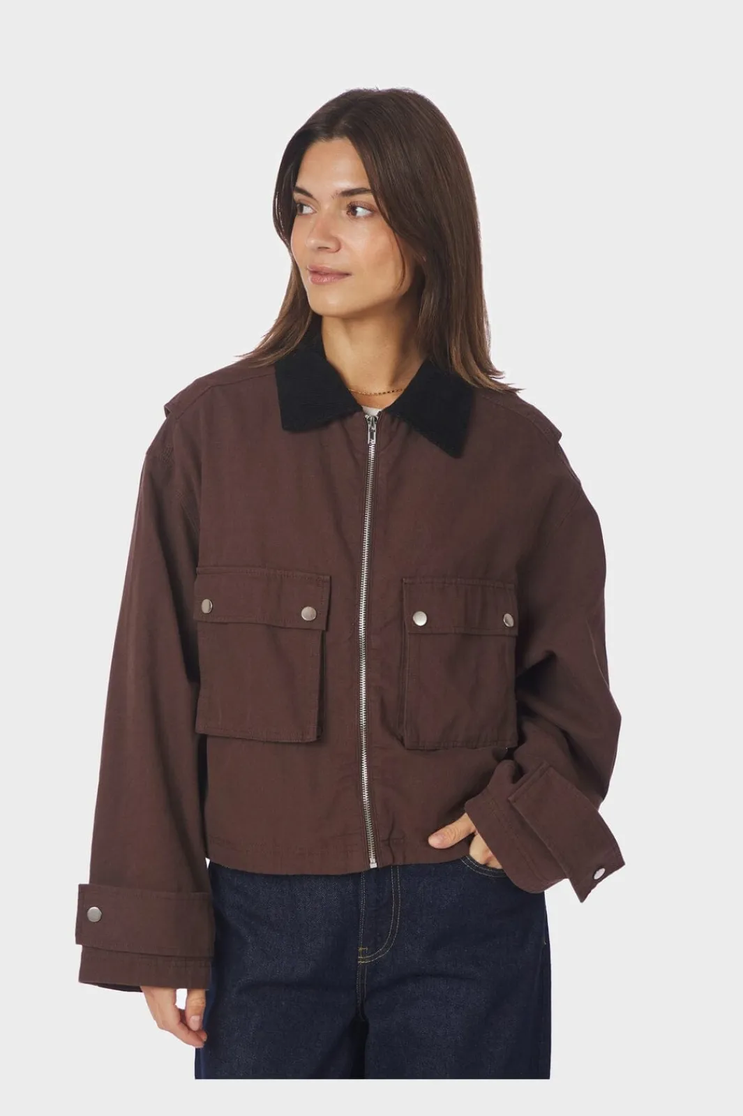 Neo Noir Overtøj & Jakker<Rivera Canvas Boxy Jacket 164402