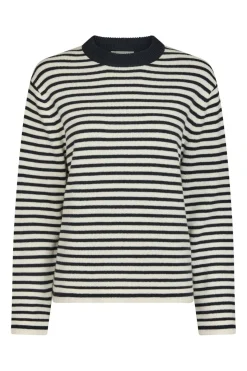 Neo Noir Strik|Bluser & Skjorter<Rivi Stripe Knit Sweater 164957