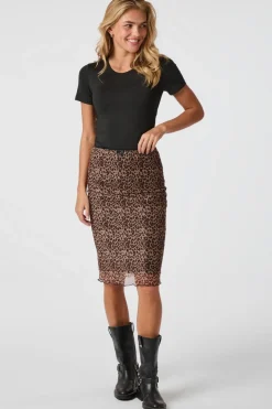 Online Roa Mesh Leo Skirt 164552 Nederdele