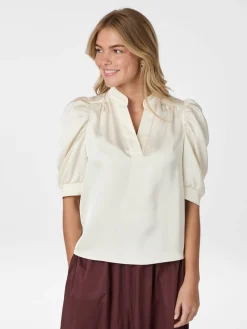 Neo Noir Bluser & Skjorter<Roella Heavy Sateen Blouse 162590