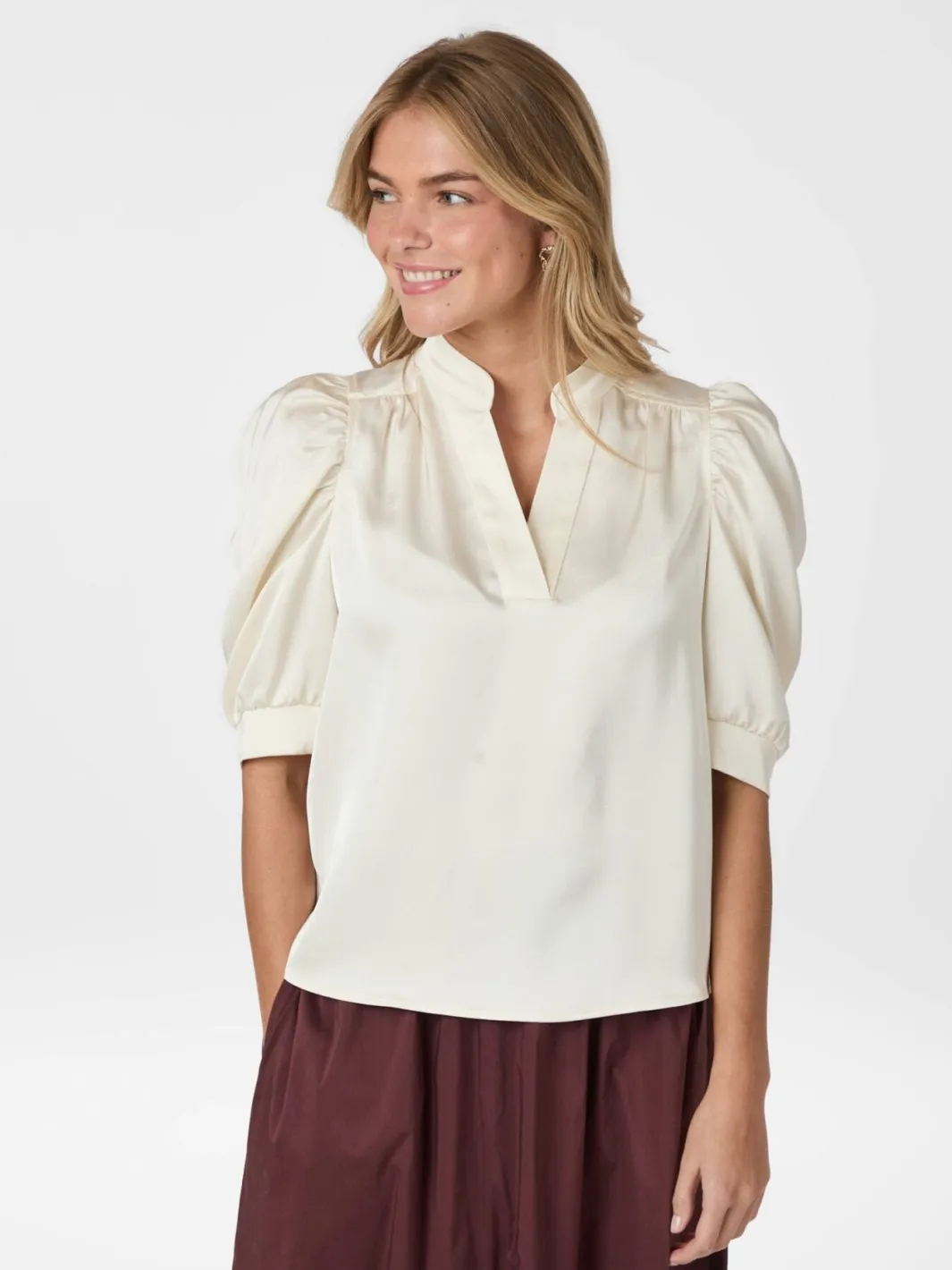 Neo Noir Bluser & Skjorter<Roella Heavy Sateen Blouse 162590
