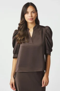 Neo Noir Bluser & Skjorter<Roella Heavy Sateen Blouse 162590