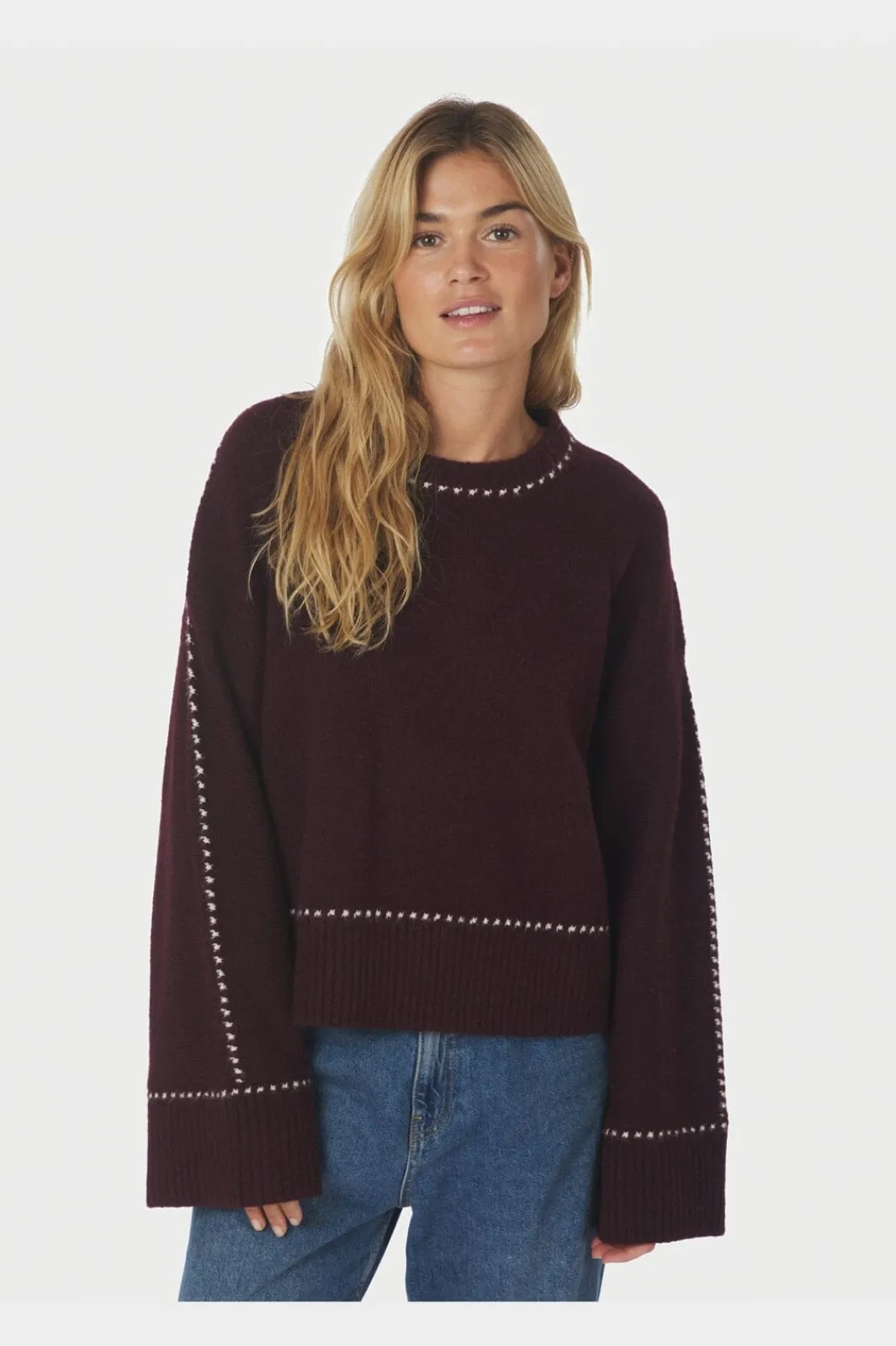 Neo Noir Strik|Bluser & Skjorter<Roeme Knit Stitch Blouse 164818
