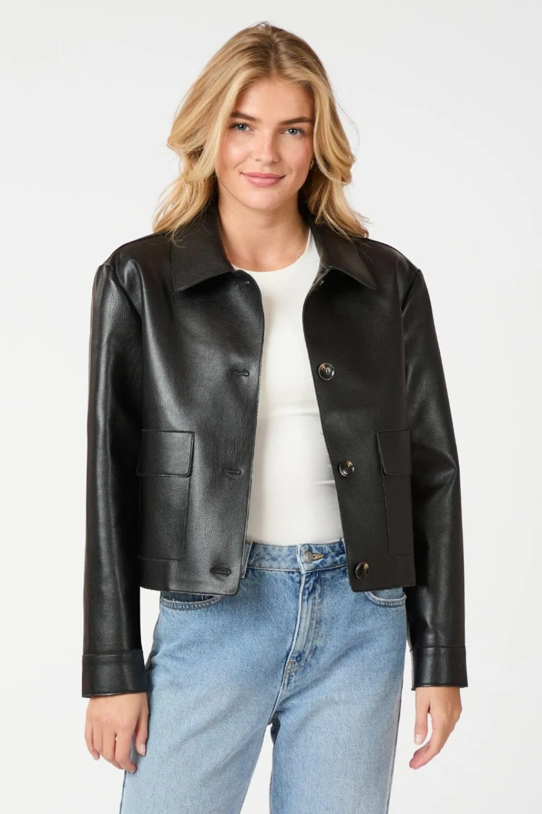Outlet Romana Faux Pu Jacket 164349 Overtøj & Jakker