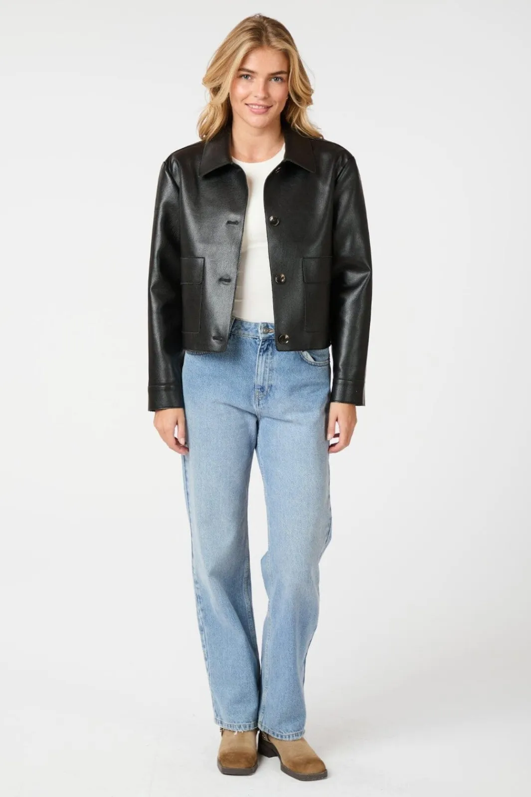 Outlet Romana Faux Pu Jacket 164349 Overtøj & Jakker