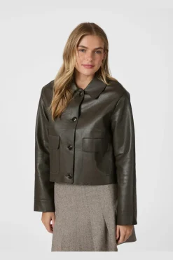 Discount Romana Faux Pu Jacket 164349 Overtøj & Jakker