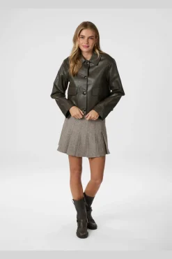 Discount Romana Faux Pu Jacket 164349 Overtøj & Jakker