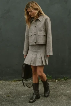 Online Romana Herringbone Jacket 164892 Sæt 🛍️|Overtøj & Jakker