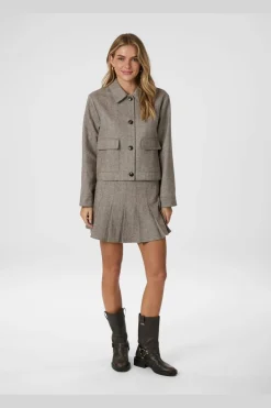 Online Romana Herringbone Jacket 164892 Sæt 🛍️|Overtøj & Jakker