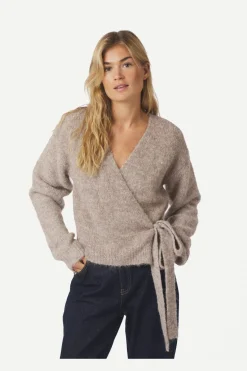 Outlet Ronia Fluffy Wrap Knit Cardigan 166619 Cardigans|Ammevenligt Tøj