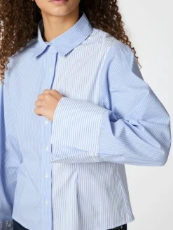 Neo Noir Bluser & Skjorter|Ammevenligt Tøj<Rosa Mix Stripe Shirt 164481