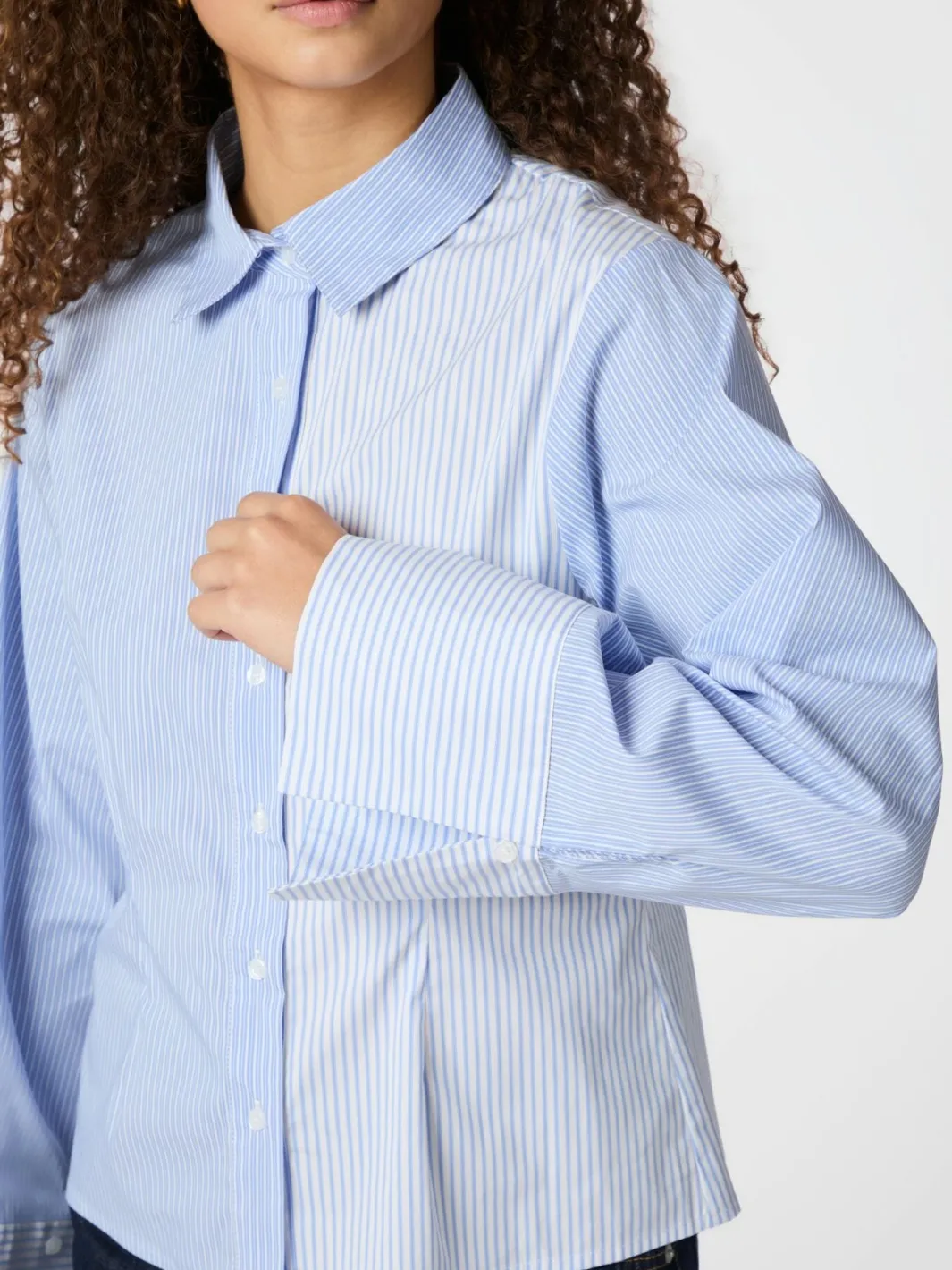 Neo Noir Bluser & Skjorter|Ammevenligt Tøj<Rosa Mix Stripe Shirt 164481