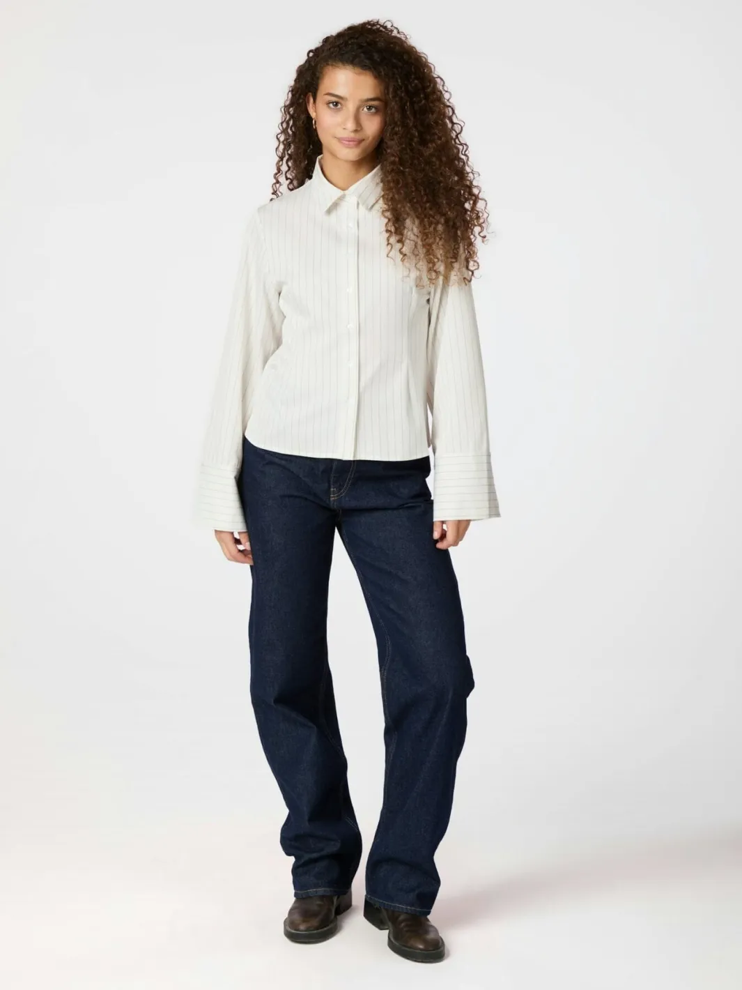 Online Rosa Pinstripe Shirt 163561 Bluser & Skjorter|Ammevenligt Tøj