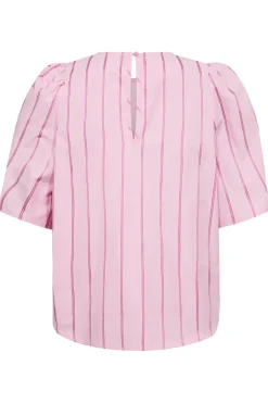 Best Rosalinacc Stripe Ss Blouse 35876 Bluser & Skjorter