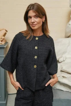 Neo Noir Overtøj & Jakker<Rosella Boucle Mini Jacket 166488