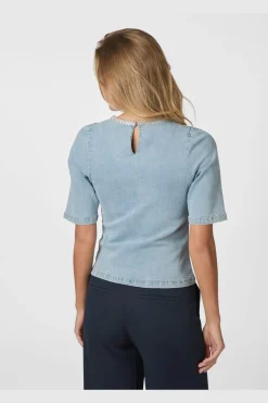 Clearance Rosia Denim Emb Top 165734 Bluser & Skjorter